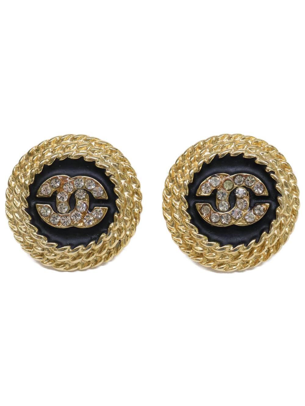 Chanel Cc Logo Clip-On Earrings Metal #357881C96B